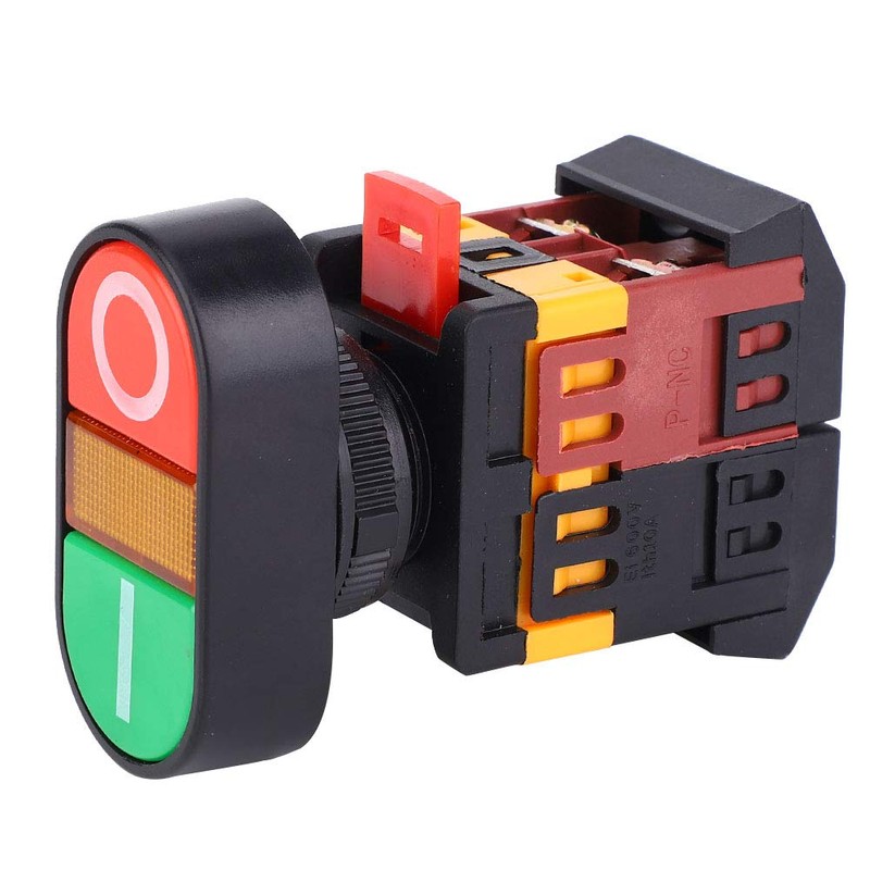 APBB-22 / 25N LED Light Double Push Button Switch NO