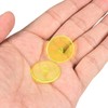 PATIKIL 150pcs Golf Ball Markers 24mm Round Clear Flat Position