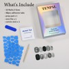 TENPAL Glitter Cat Eye Press On Nails 10 Pcs with