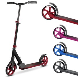 BOLDCUBE Big 2 Wheeler | Scooter for Kids & Teens Ages 7+ Years | Play & Commute | Front Suspension Fit with 200MM Wheels | Height Adjustable 86 to 111 cm