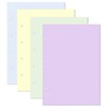 A4 Refill Pack Assorted Colour Plain Notepapers Dyslexia Tinted Writing
