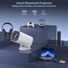 Sucetiho Mini Projector with WiFi and Bluetooth, Portable Outdoor Movie