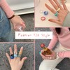 RINHOO FRIENDSHIP 6-16Pcs Colorful Chunky Rings Set for Women Trendy