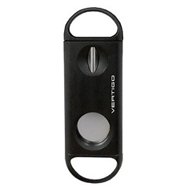 Vertigo By Lotus Duel V-Cutter & Guillotine Black Cigar Cutter 56 Ring Gauge New