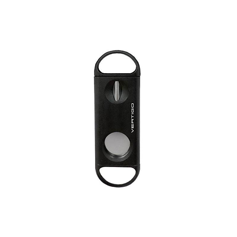 Vertigo By Lotus Duel V-Cutter & Guillotine Black Cigar Cutter