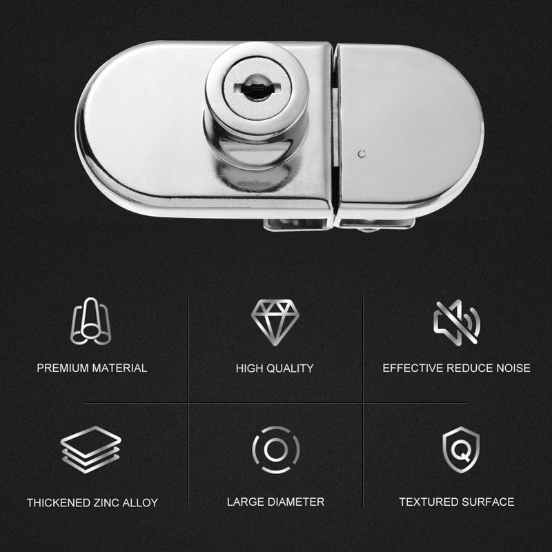 Operitacx 1Pc Glass Cabinet Lock Durable Showcase Lock Easy Install