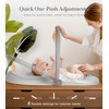 Wipe-Clean Baby Changing Pad, Waterproof Durable PU Pad, Soft &