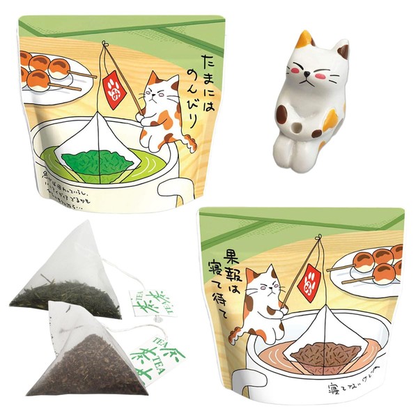 Neko Tea Bag, Petite Gift, Gift, Birthday, Tea, Cat Figure, 1 Piece, Mitarashi-chan
