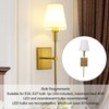 E26 E27 Wall Lampshade Retro Industrial Fabric Wall Light Shade