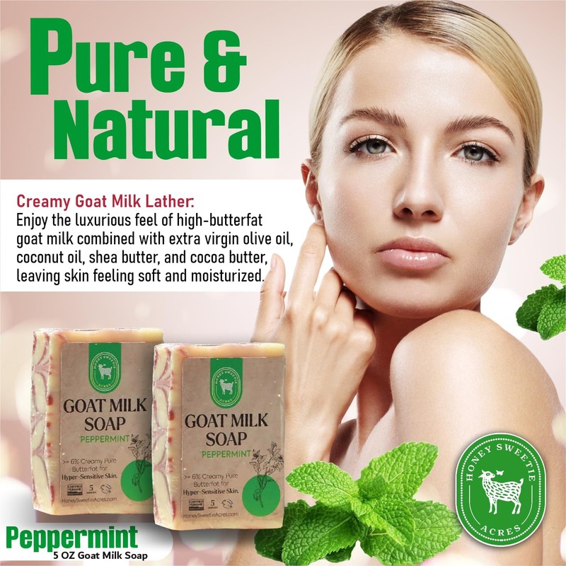 Honey Sweetie Acres 2-Pack All Natural Moisturizing 5 Oz Handmade