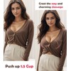 Exclare Women's Push Up Underwire Strapless Multiway Thick Padded Underwire