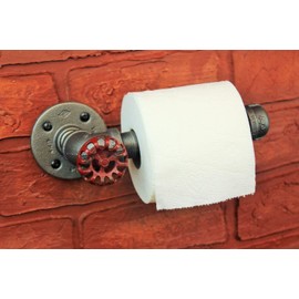 Industrial Pipe Toilet Paper Holder, Toilet Roll Holder Industrial Farmhouse Bathroom decor, Bathroom fixture, Industrial Decor