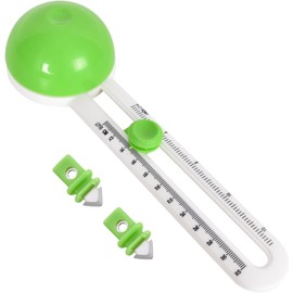 UOPR Paper Cutter, Round Compass Cutter, Cardboard, Circular Cutter, Paper, Adjustable, Includes 3 Replacement Blades, Green, Stationery, Cardboard Cutter, Kids, Crafts, Handicrafts, Scrapbooking Tool
