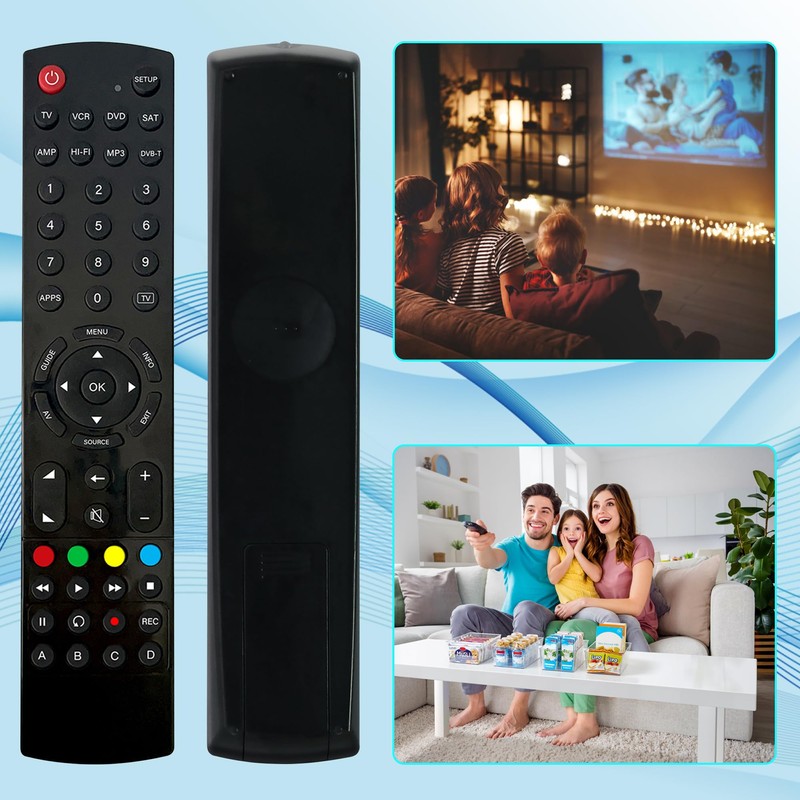 Riry Universal TV Remote Control for All Replacement TVs, Easy