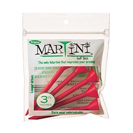 Martini Golf Tees 3-1/4" Durable Plastic Tees (5 Pack), Flame, 3.25 (DMT003-FLAME)