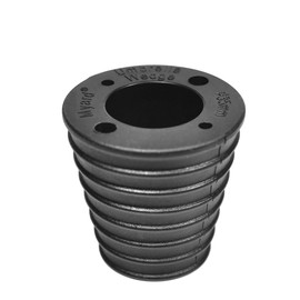 Myard Patio Umbrella Cone Wedge Shim, Wind-Resistant, Twist to Fit, for Patio Table Hole or Umbrella Base 1.8-2.4 Inch, Pole Diameter 1-3/8" (35mm, 4 Holes, Black)