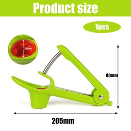 SIXHAOBU Cherry Stoner, Cherry Stone Remover, Stainless Steel Pitter Cherry, Premium Portable Pitter Cherry, Cherry Pitter, Manual Fruit Corer for Fruits, Cherry Fruit Berry (Green)