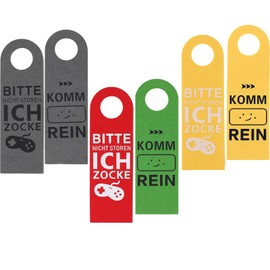 VARKAGE Pack of 3 Door Sign, Please Do Not Disturb I Game, Door Sign Teenager Boy, Felt Door Pendant for Boys Girls Teenagers Gaming Room Decoration