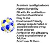 30 Pack of Blue, Yellow & White 10 Inch, Latex