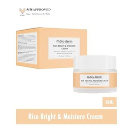Maruderm Rice Moisturising & Glow Cream - Daily Face Care with Rice Extract | Nourishing & Brightening Face Cream for Radiant Skin, 50 ml (1.69 fl oz)