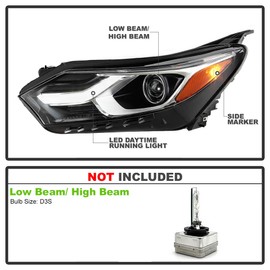 ACANII - For 2018 2019 2020 Chevy Equinox Factory HID/Xenon LED DRL Headlight Headlamp Assembly Replacement Driver Side