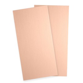 sourcing map 2Pcs Pure Copper Sheet, 4" x 2", 20 Gauge (0.8mm) Thickness, Metal Copper Plate with Gloves for Crafting, Modelers, Jewelry, Repairs, Electrical Repairs (Rose Gold)
