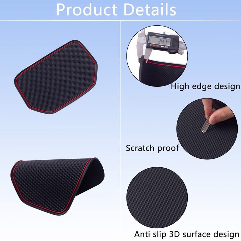 JDMCAR Upgraded Dashboard Mat Compatible with 2021 2020-2014 Toyota Tundra