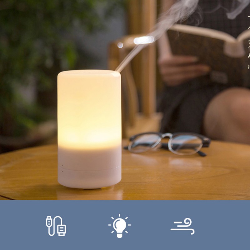 USB Ultrasonic Air Humidifier Purifier Mute Aroma Essential Oil Diffuser