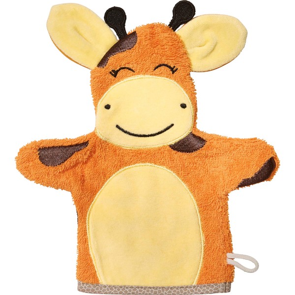 Erwin Müller Children's Wash Mitt 2-in-1 Giraffe Walk Terry Light