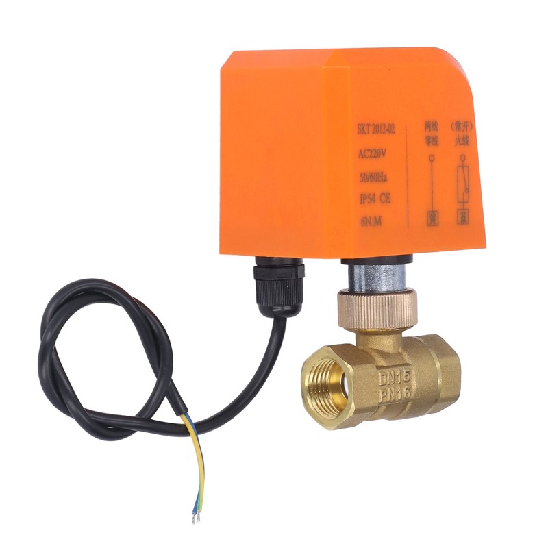 DN15 2 Way 2 Wire Electrical Ball Valve Normally Open