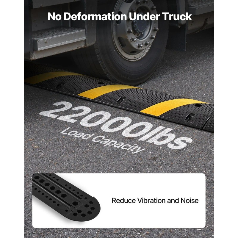 Rubber Speed Bump 6 Ft 30 Mm Height Heavy Duty