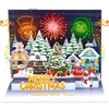 Hxezoc 3D Music Christmas Cards with Light, Wish You A