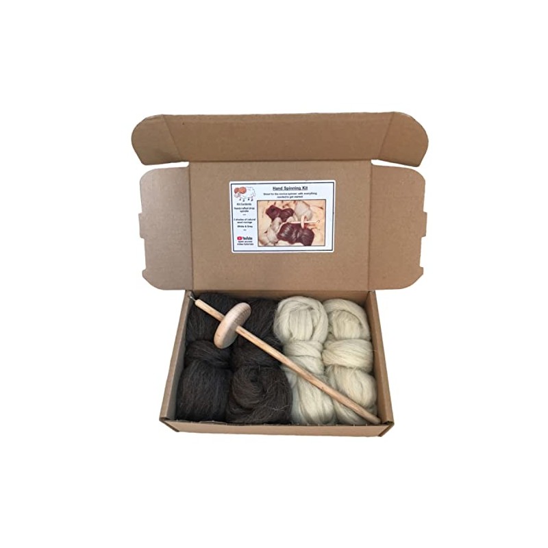The Wool Barn Drop spindle hand spinning kit - 2