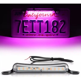 RL Purple License Plate Light Extremely Bright LED Assembly Fits Trailer Truck Boat