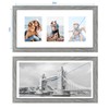 Hongkee 10x20 Picture Frame Set of 2, Rustic Grey Wood