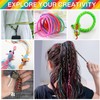 SaiXuan Colorful Craft Kit: 200pcs Braided PVC Rope, 10 Split