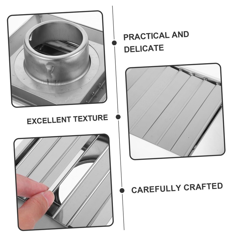 Tofficu Stainless Steel Round Wall Vent Cover with Adjustable Louvers