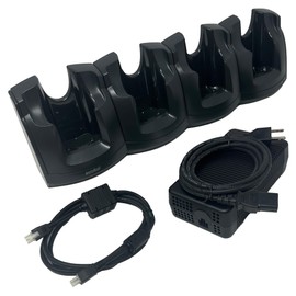 Zebra Technologies CRD3X01-4001ER 4-Slot Ethernet Cradle for Model MC30XX and MC31XX, Requires Power Supply, DC Cable, and AC Line Cord