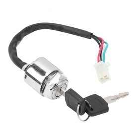 Juego de interruptor de encendido de bicicleta eléctrica para motocicleta con 2 llaves de repuesto Universal para ATV Mini Moto para Dirt Bike Arrancador de encendido Botón del motor Interruptor de arranque del motor Botón de arranque del motor Switc