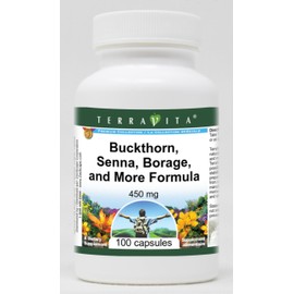 Buckthorn, Senna, Borage, and More Formula - 450 mg (100 Capsules, ZIN: 512205) - 2 Pack