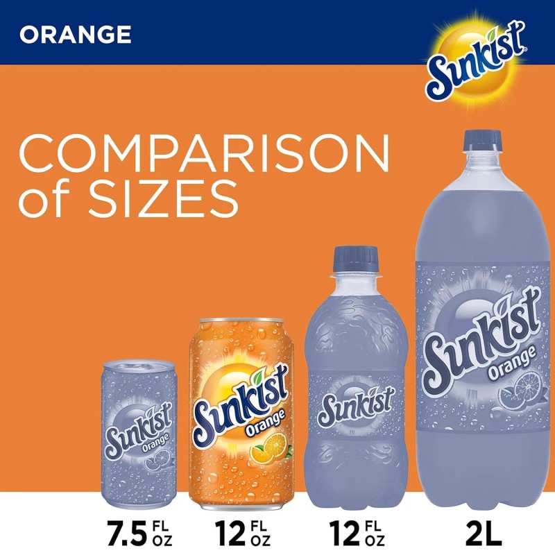 Sunkist Orange Soda 12 fl oz Cans – 12 Pack