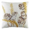 Evans Lichfield Woodland Fieldmice Cushion Cover, Polyester, Linen, Multi,43 x