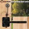 Self Locking Gate Latch with Spring Cable Pull for Wooden
