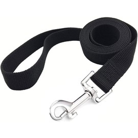 TAIAN 6 FT Strong Dog Leash, Nylon Dog Leashes for Small Medium Large Dogs Black