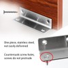 ONEBO 10 Pcs Stainless Steel Corner Brackets, Right Angle Brackets,