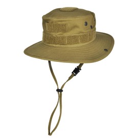 HAZARD 4 SunTac(TM) Cotton Boonie Hat w/MOLLE (R) - Coyote - Regular (58cm) 7.25"