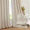 RYB HOME Semi Sheer Linen Curtains - Light Reducing Bedroom
