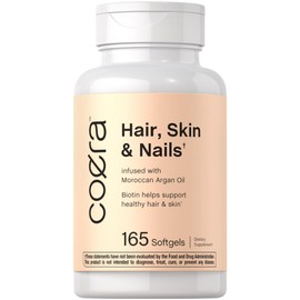 Coera Hair Skin & Nails with Biotin, Collagen, and Moroccan Argan Oil