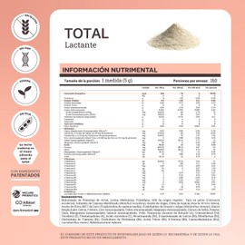 Fórmula vegetal sin lactosa Matter Total Baby Etapa I – 800 g, DHA, probióticos
