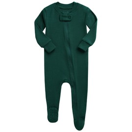 VAENAIT BABY Toddler Kids Junior Solid Footie Pajama Cozy Modal Green 3-6M